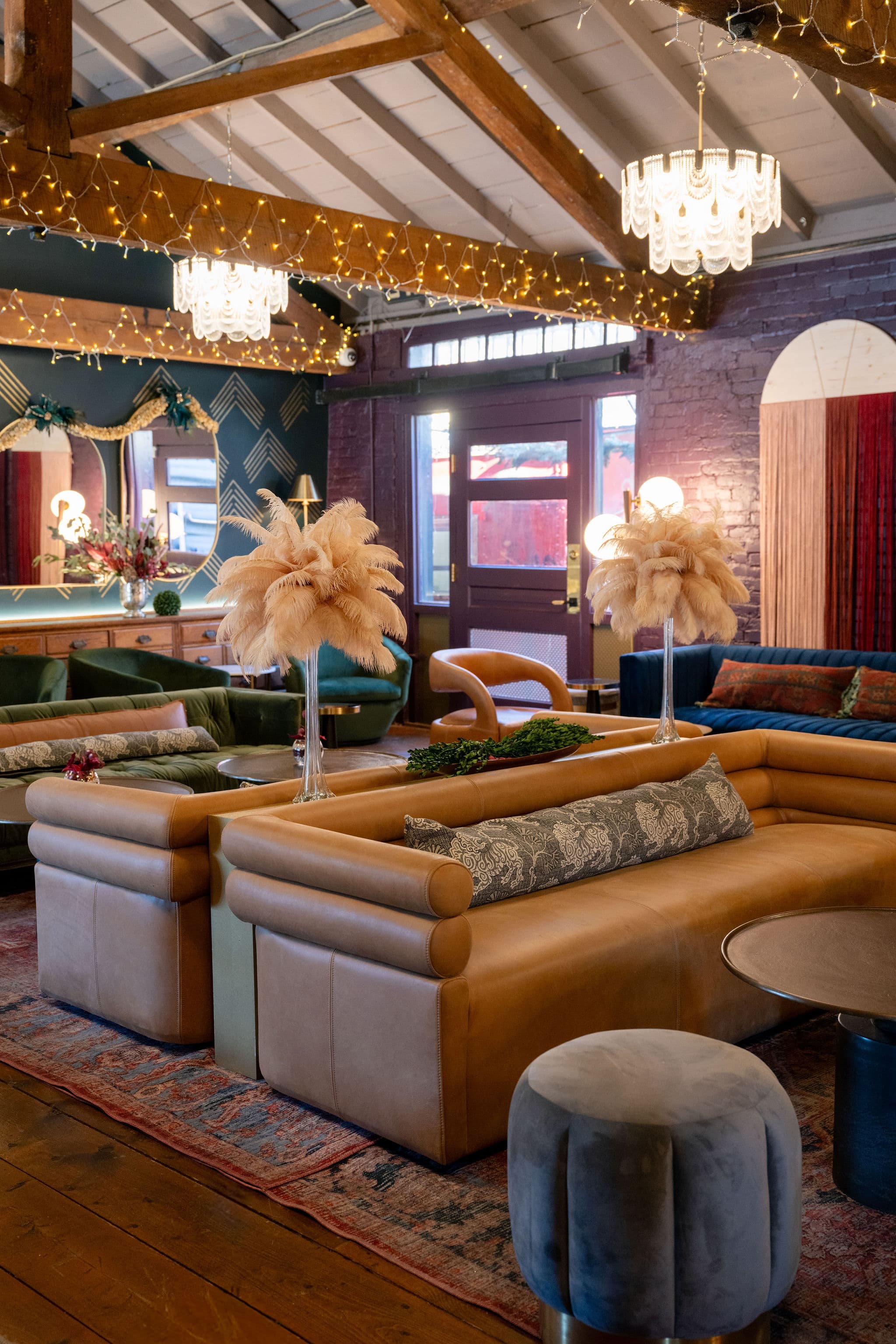 Leather seating and full space